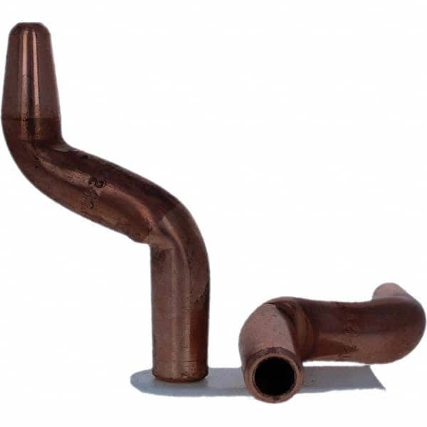 Tuffaloy - Spot Welder Tips For Use With: 4RW Electrode Holder Type: Double Bend Tip A Nose (Pointed) - Exact Tool & Supply