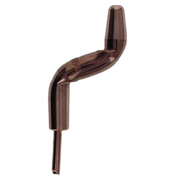 Tuffaloy - Spot Welder Tips For Use With: 4RW Electrode Holder Type: Double Bend Tip A Nose (Pointed) - Exact Tool & Supply