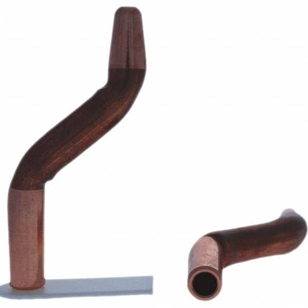Tuffaloy - Spot Welder Tips For Use With: 4RW Electrode Holder Type: Double Bend Tip A Nose (Pointed) - Exact Tool & Supply