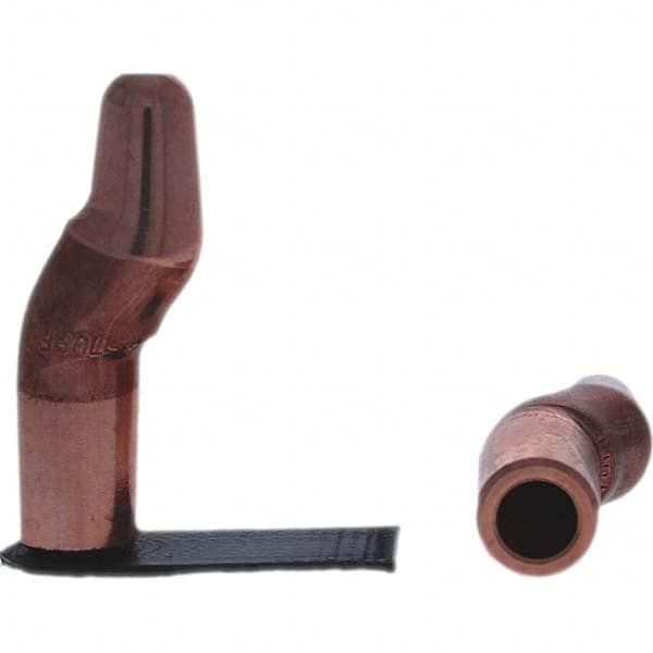 Tuffaloy - Spot Welder Tips For Use With: 4RW Electrode Holder Type: Double Bend Tip A Nose (Pointed) - Exact Tool & Supply