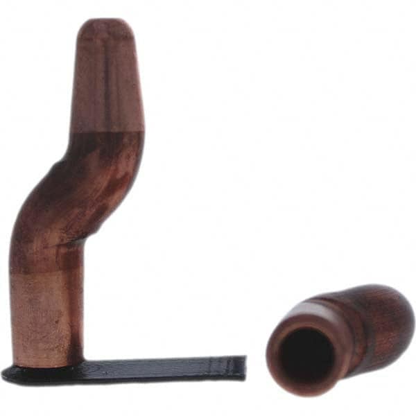 Tuffaloy - Spot Welder Tips For Use With: 5RW Electrode Holder Type: Double Bend Tip A Nose (Pointed) - Exact Tool & Supply
