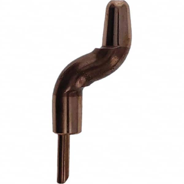Tuffaloy - Spot Welder Tips For Use With: 5RW Electrode Holder Type: Double Bend Tip A Nose (Pointed) - Exact Tool & Supply