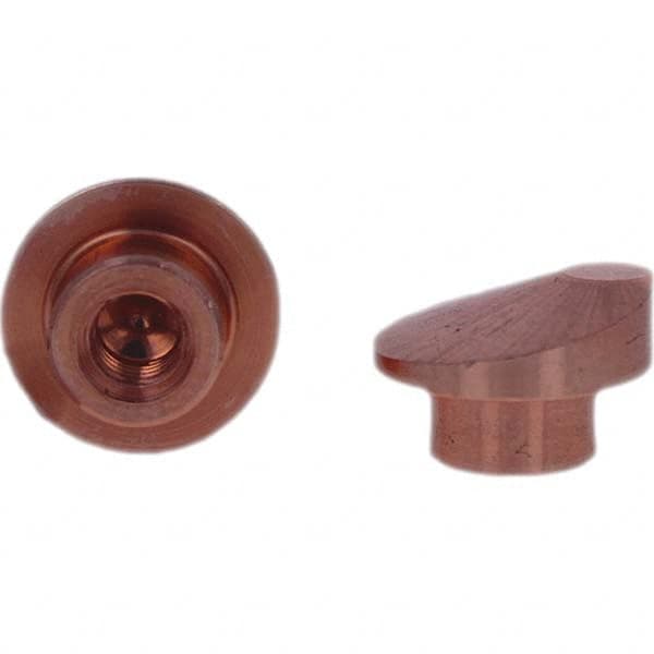 Tuffaloy - Spot Welder Tips For Use With: Socket Or Paddle Type Holder Type: Socket Tip D Nose (Offset) - Exact Tool & Supply