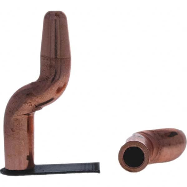Tuffaloy - Spot Welder Tips For Use With: 5RW Electrode Holder Type: Double Bend Tip A Nose (Pointed) - Exact Tool & Supply