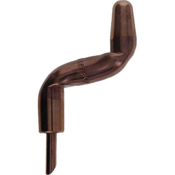 Tuffaloy - Spot Welder Tips For Use With: 5RW Electrode Holder Type: Double Bend Tip A Nose (Pointed) - Exact Tool & Supply