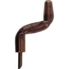 Tuffaloy - Spot Welder Tips For Use With: 5RW Electrode Holder Type: Double Bend Tip A Nose (Pointed) - Exact Tool & Supply