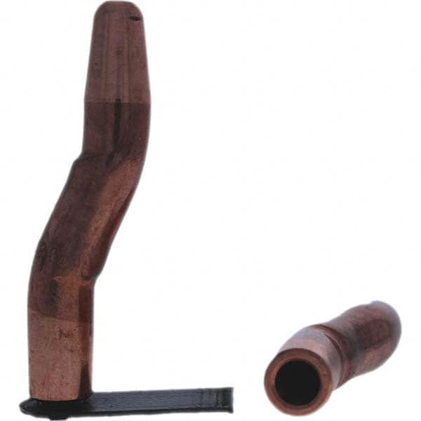 Tuffaloy - Spot Welder Tips For Use With: 5RW Electrode Holder Type: Double Bend Tip A Nose (Pointed) - Exact Tool & Supply