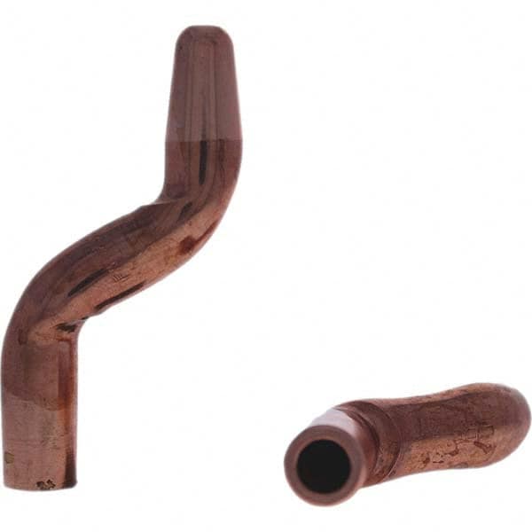 Tuffaloy - Spot Welder Tips For Use With: 5RW Electrode Holder Type: Double Bend Tip A Nose (Pointed) - Exact Tool & Supply