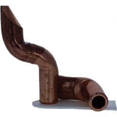 Tuffaloy - Spot Welder Tips For Use With: 4RW Electrode Holder Type: Double Bend Tip D Nose (Offset) - Exact Tool & Supply