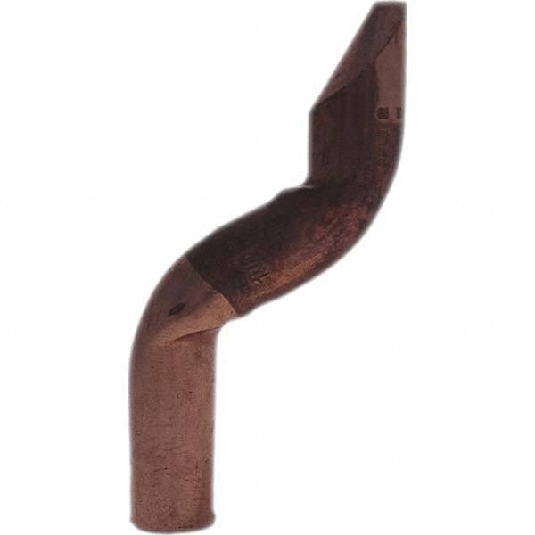 Tuffaloy - Spot Welder Tips For Use With: 4RW Electrode Holder Type: Double Bend Tip D Nose (Offset) - Exact Tool & Supply