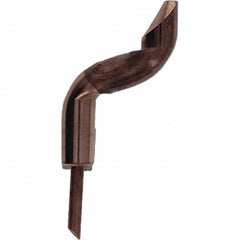 Tuffaloy - Spot Welder Tips For Use With: 4RW Electrode Holder Type: Double Bend Tip D Nose (Offset) - Exact Tool & Supply