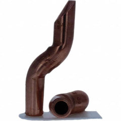 Tuffaloy - Spot Welder Tips For Use With: 4RW Electrode Holder Type: Double Bend Tip D Nose (Offset) - Exact Tool & Supply
