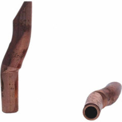 Tuffaloy - Spot Welder Tips For Use With: 4RW Electrode Holder Type: Double Bend Tip D Nose (Offset) - Exact Tool & Supply