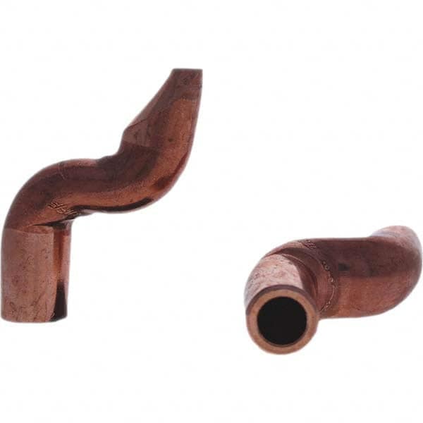 Tuffaloy - Spot Welder Tips For Use With: 4RW Electrode Holder Type: Double Bend Tip D Nose (Offset) - Exact Tool & Supply