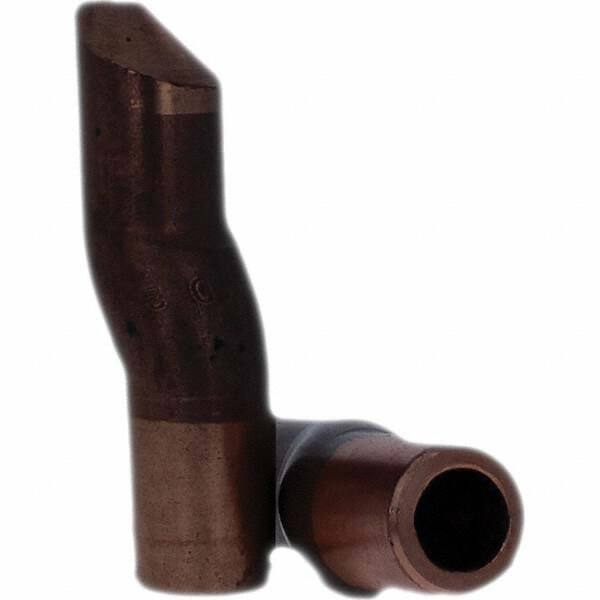 Tuffaloy - Spot Welder Tips For Use With: 4RW Electrode Holder Type: Double Bend Tip D Nose (Offset) - Exact Tool & Supply