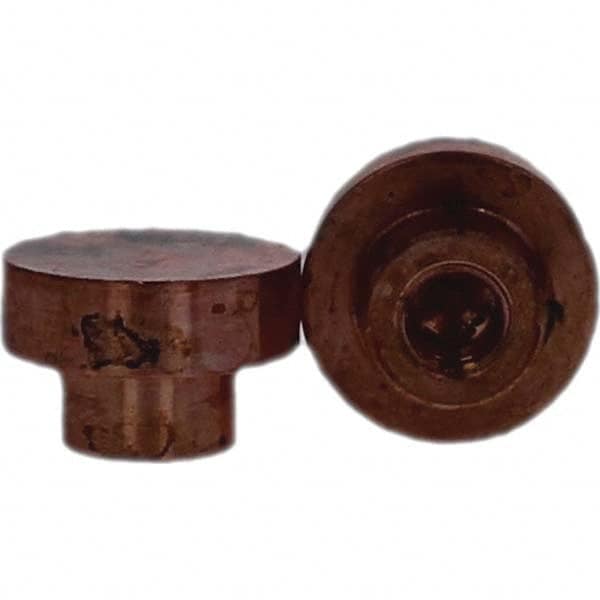 Tuffaloy - Spot Welder Tips For Use With: Socket Or Paddle Type Holder Type: Socket Tip C Nose (Flat) - Exact Tool & Supply