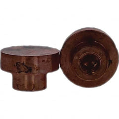 Tuffaloy - Spot Welder Tips For Use With: Socket Or Paddle Type Holder Type: Socket Tip C Nose (Flat) - Exact Tool & Supply