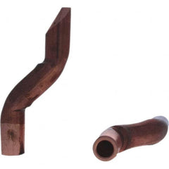 Tuffaloy - Spot Welder Tips For Use With: 5RW Electrode Holder Type: Double Bend Tip D Nose (Offset) - Exact Tool & Supply