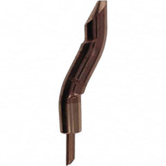 Tuffaloy - Spot Welder Tips For Use With: 5RW Electrode Holder Type: Double Bend Tip D Nose (Offset) - Exact Tool & Supply
