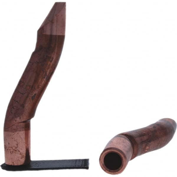 Tuffaloy - Spot Welder Tips For Use With: 5RW Electrode Holder Type: Double Bend Tip D Nose (Offset) - Exact Tool & Supply