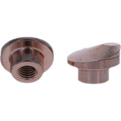Tuffaloy - Spot Welder Tips For Use With: Socket Or Paddle Type Holder Type: Socket Tip D Nose (Offset) - Exact Tool & Supply