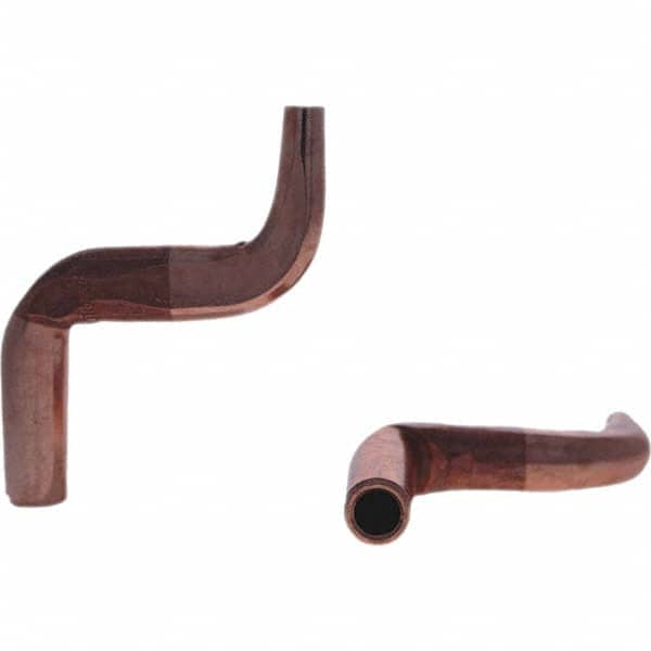 Tuffaloy - Spot Welder Tips For Use With: 4RW Electrode Holder Type: Misc Double Bend Tip C Nose (Flat) - Exact Tool & Supply