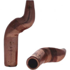 Tuffaloy - Spot Welder Tips For Use With: 4RW Electrode Holder Type: Misc Double Bend Tip C Nose (Flat) - Exact Tool & Supply