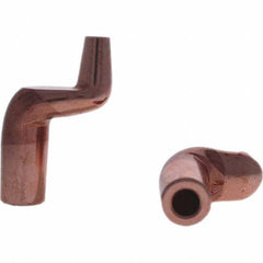 Tuffaloy - Spot Welder Tips For Use With: 5RW Electrode Holder Type: Misc Double Bend Tip C Nose (Flat) - Exact Tool & Supply