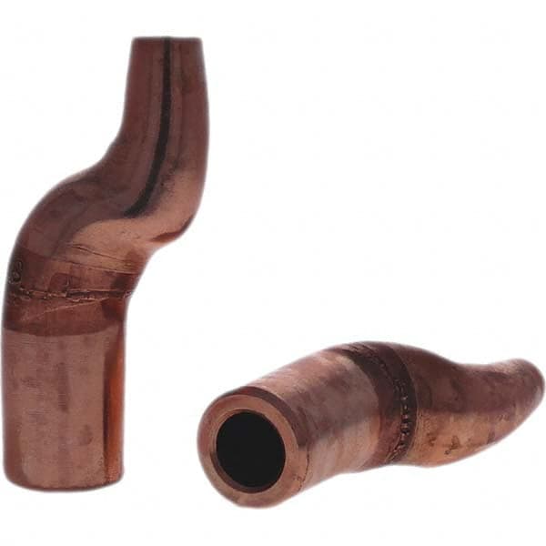 Tuffaloy - Spot Welder Tips For Use With: 5RW Electrode Holder Type: Misc Double Bend Tip C Nose (Flat) - Exact Tool & Supply