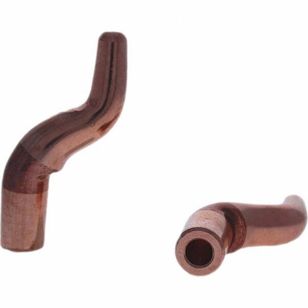 Tuffaloy - Spot Welder Tips For Use With: 5RW Electrode Holder Type: Misc Double Bend Tip A Nose (Pointed) - Exact Tool & Supply