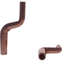 Tuffaloy - Spot Welder Tips For Use With: 4RW Electrode Holder Type: Misc Double Bend Tip C Nose (Flat) - Exact Tool & Supply
