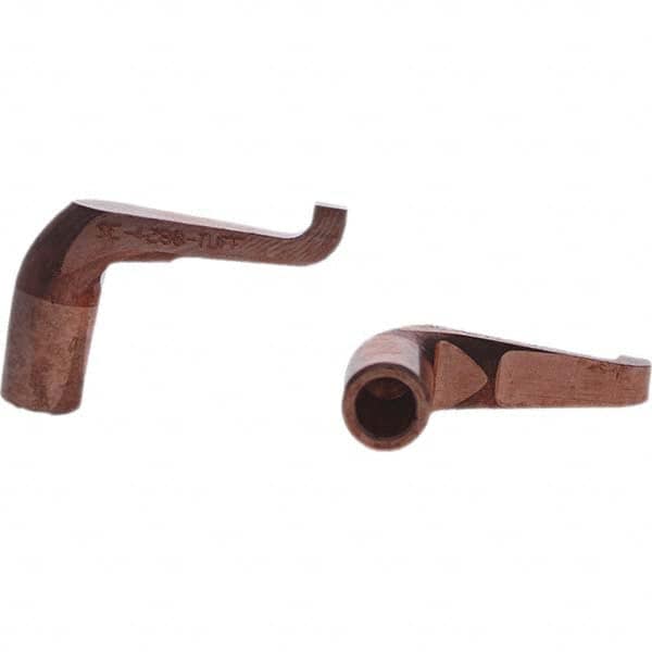 Tuffaloy - Spot Welder Tips For Use With: 5RW Electrode Holder Type: Misc Double Bend Tip Rectangular Nose - Exact Tool & Supply