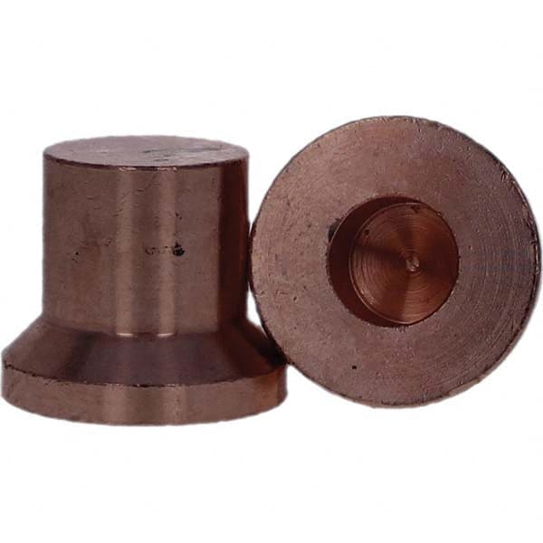 Tuffaloy - Spot Welder Tips For Use With: HP Size 1 High Pressure Holder Type: High Pressure Tip C Nose (Flat) - Exact Tool & Supply