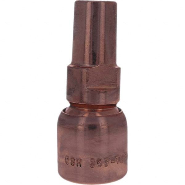 Spot Welder Tips; Tip Type: Swivel Tip; Material: RWMA Class 2 - C18200; Type: Swivel Tip