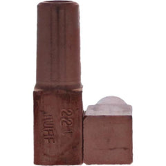 Tuffaloy - Spot Welder Tips For Use With: 5RW Electrode Holder Type: Backup Electrode Rectangular Face - Exact Tool & Supply
