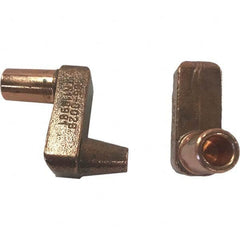 Tuffaloy - Spot Welder Tips For Use With: 5RW Electrode Holder Type: Misc Double Bend Tip E Nose (Truncated) - Exact Tool & Supply