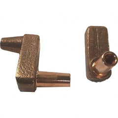 Tuffaloy - Spot Welder Tips For Use With: 4RW Electrode Holder Type: Misc Double Bend Tip E Nose (Truncated) - Exact Tool & Supply