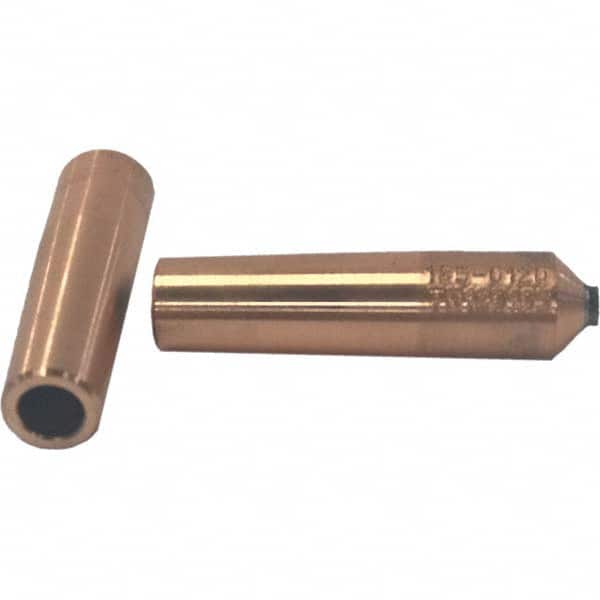 Tuffaloy - Spot Welder Tips For Use With: 4RW Electrode Holder Type: Refactory Straight Tip A Nose (Pointed) - Exact Tool & Supply