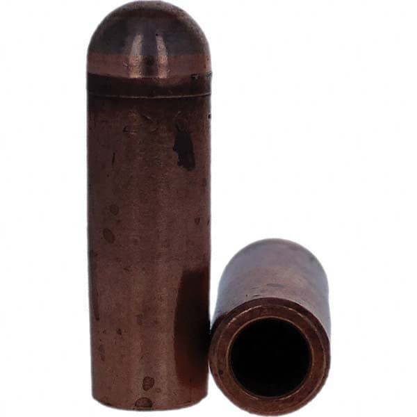 Tuffaloy - Spot Welder Tips For Use With: 5RW Electrode Holder Type: Refactory Straight Tip B Nose (Dome) - Exact Tool & Supply
