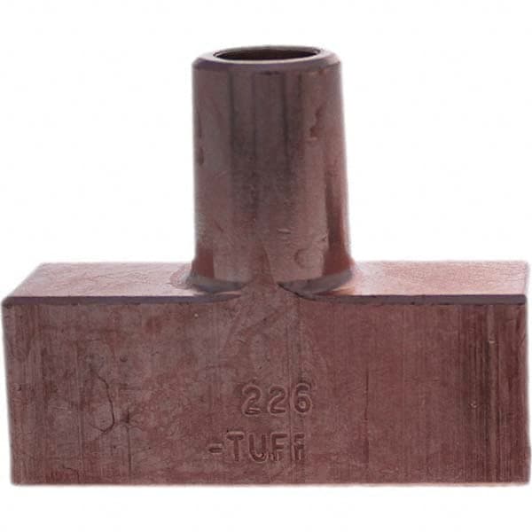 Tuffaloy - Spot Welder Tips For Use With: 5RW Electrode Holder Type: Backup Electrode Rectangular Face - Exact Tool & Supply