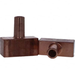 Tuffaloy - Spot Welder Tips For Use With: 4RW Electrode Holder Type: Backup Electrode Rectangular Face - Exact Tool & Supply