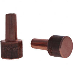 Tuffaloy - Spot Welder Tips For Use With: 4RW Electrode Holder Type: Backup Electrode Round Face - Exact Tool & Supply