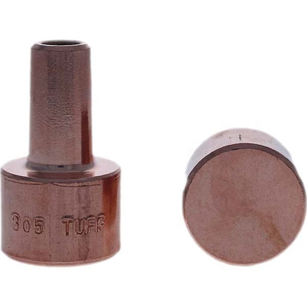Tuffaloy - Spot Welder Tips For Use With: 4RW Electrode Holder Type: Backup Electrode Round Face - Exact Tool & Supply