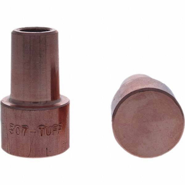 Tuffaloy - Spot Welder Tips For Use With: 5RW Electrode Holder Type: Backup Electrode Round Face - Exact Tool & Supply
