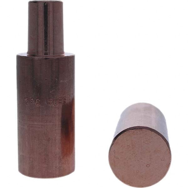 Tuffaloy - Spot Welder Tips For Use With: 5RW Electrode Holder Type: Backup Electrode Round Face - Exact Tool & Supply