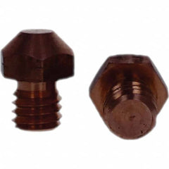 Tuffaloy - Spot Welder Tips For Use With: 3/8-16 Threaded Electrode Holder Type: Threaded Tip A Nose (Pointed) - Exact Tool & Supply