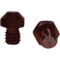 Tuffaloy - Spot Welder Tips For Use With: 3/8-16 Threaded Electrode Holder Type: Threaded Tip A Nose (Pointed) - Exact Tool & Supply