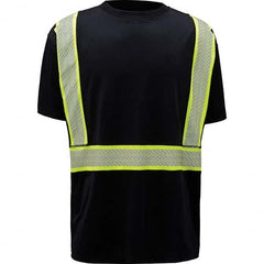GSS Safety - Size 3XL Black & Silver High Visibility Short Sleeve T-Shirt - Exact Tool & Supply