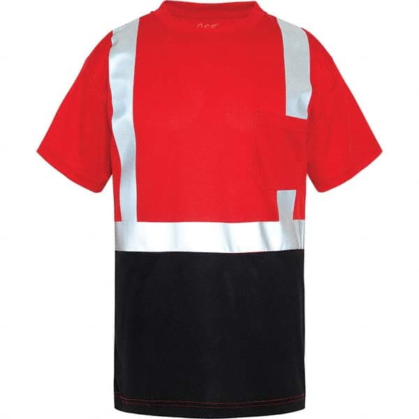 GSS Safety - Size XL Red, Black & Silver High Visibility Short Sleeve T-Shirt - Exact Tool & Supply