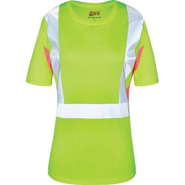 GSS Safety - Size 4XL Lime, Pink & Silver High Visibility Short Sleeve T-Shirt - Exact Tool & Supply